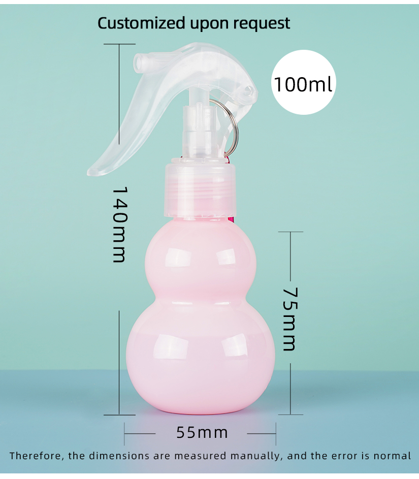 Las más nuevas botellas plásticas portátiles del espray del animal doméstico del disparador 60ml del hogar para la botella desinfectante del espray del alcohol