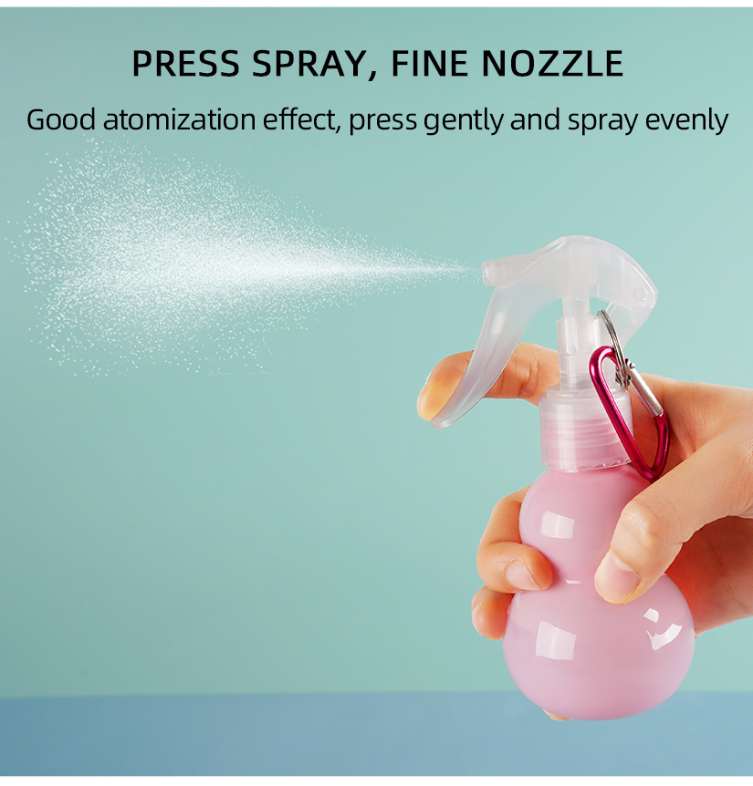 Las más nuevas botellas plásticas portátiles del espray del animal doméstico del disparador 60ml del hogar para la botella desinfectante del espray del alcohol