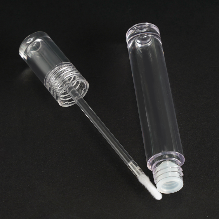 Tubo de brillo de labios con pincel rosa redondo para la venta