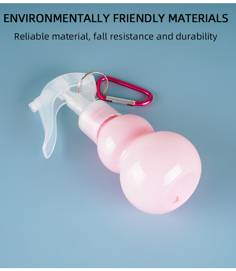 Las más nuevas botellas plásticas portátiles del espray del animal doméstico del disparador 60ml del hogar para la botella desinfectante del espray del alcohol