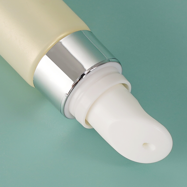 Tubo de crema para ojos para envases cosméticos con cabezal de cerámica